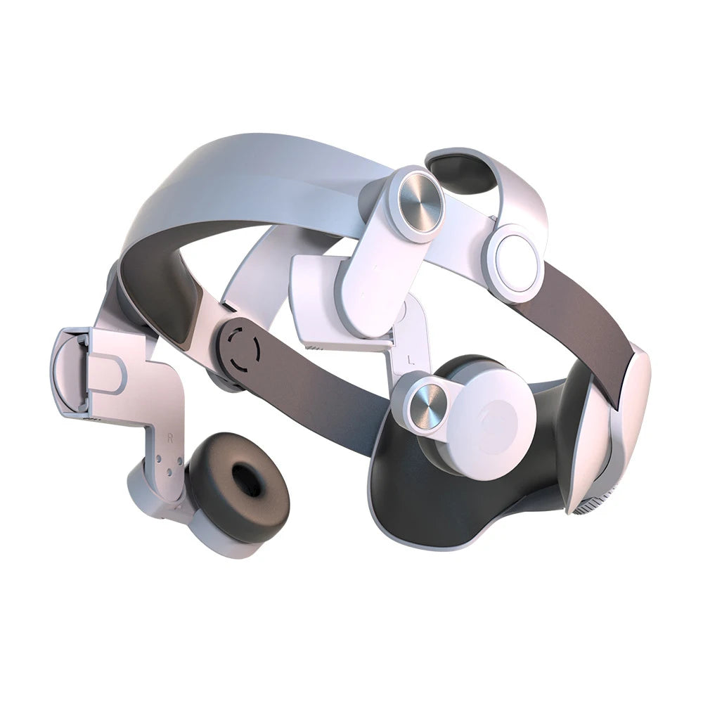 VR Headset Ear Muffs Noise Reduction Enhanced Sound Earmuffs Head Strap VR Accessories for Oculus Quest 2 Tidesmit