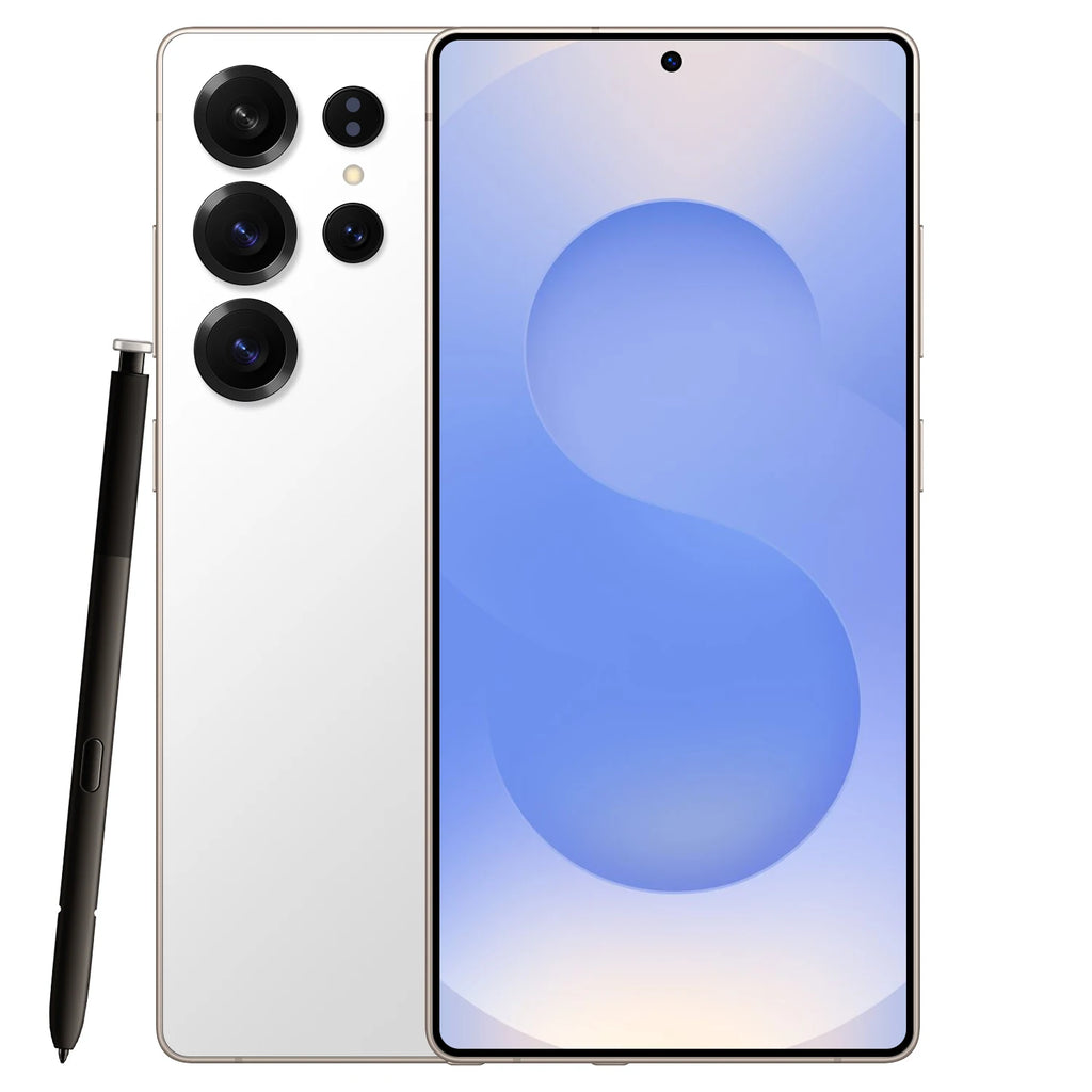 S25 Ultra 5G Android smartphone with 7.3 inch HD screen 16GB RAM and 1TB storage showing side profile view
