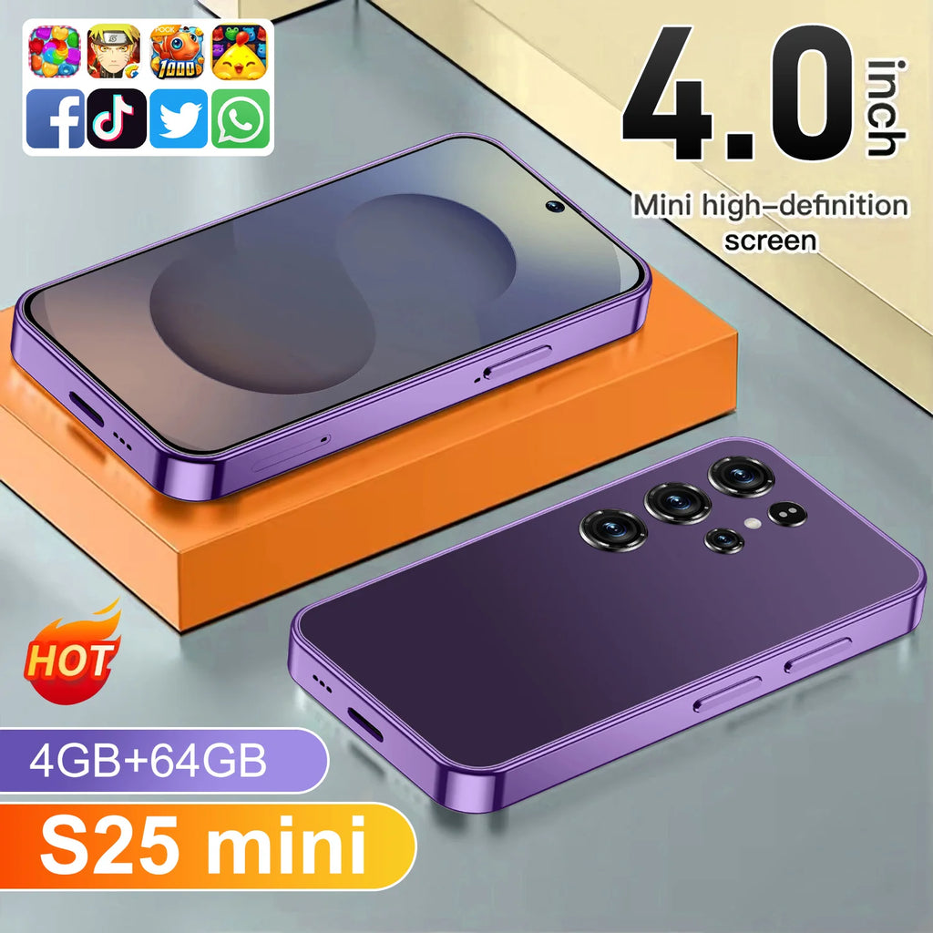 Mini Android Smartphone 4GB/64GB HD Unlocked - Dual SIM Device Tidesmit