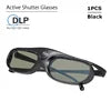 DLP 3D Glasses 144Hz Rechargeable 3D Active Shutter Glasses for All DLP-Link 3D Projectors Compatible with BenQ Black JX30 Tidesmit
