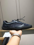 LANCI Custom Luxury Sneakers for Men Solid Pattern Crepe Rubber Sole Breathable Cloth Custom Logo Genuine Leather for Spring
