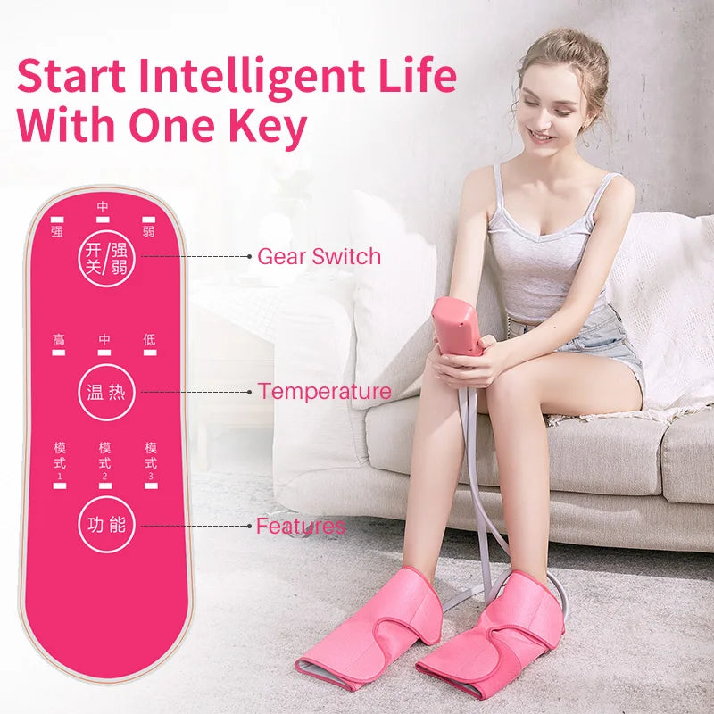 Leg Massager for Circulation - Air Compression Calf Relief Device Relaxation Treatment Tidesmit