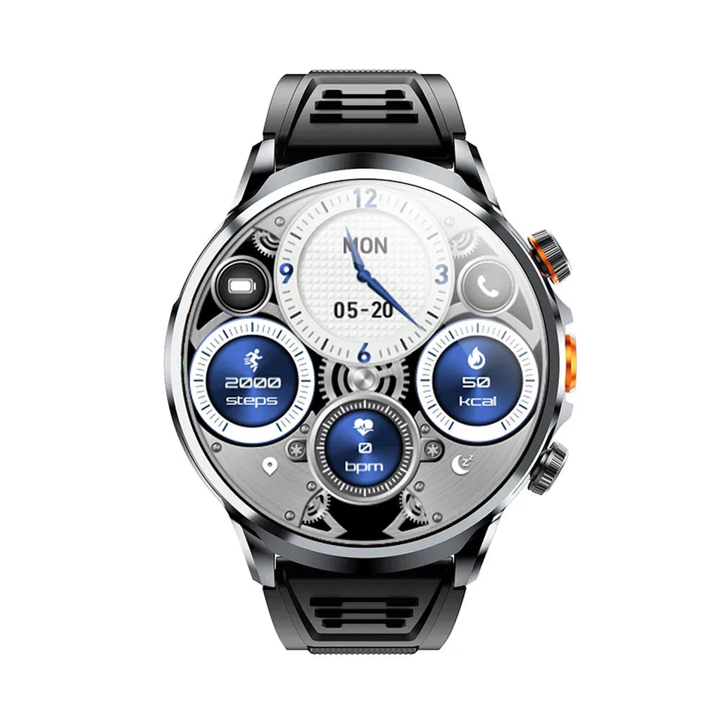 2024 H18 Smart Watch 4G Camera 1.85inch 3+32GB Heart Rate Waterproof NFC Video Call Sports Smartwatch 1100mAH Battery for Men - Tidesmit