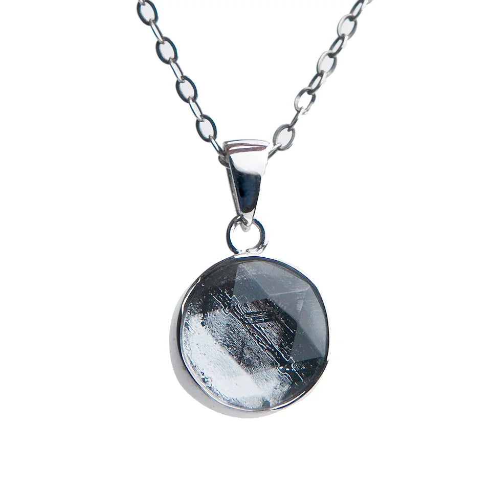 Top Natural Gibeon Iron Meteorite STAR DAVID Moldavite Pendant Jewelry Trendy Sterling Silver Woman Lady Man Love Gift Stone