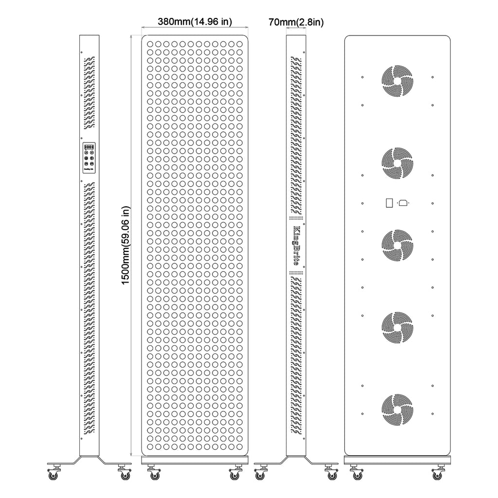 Shenzhen Red Light Therapy Panel with 630/660/670nm + 810/830/850/1060nm Led Infrared Red Light Therapy PDT Machine