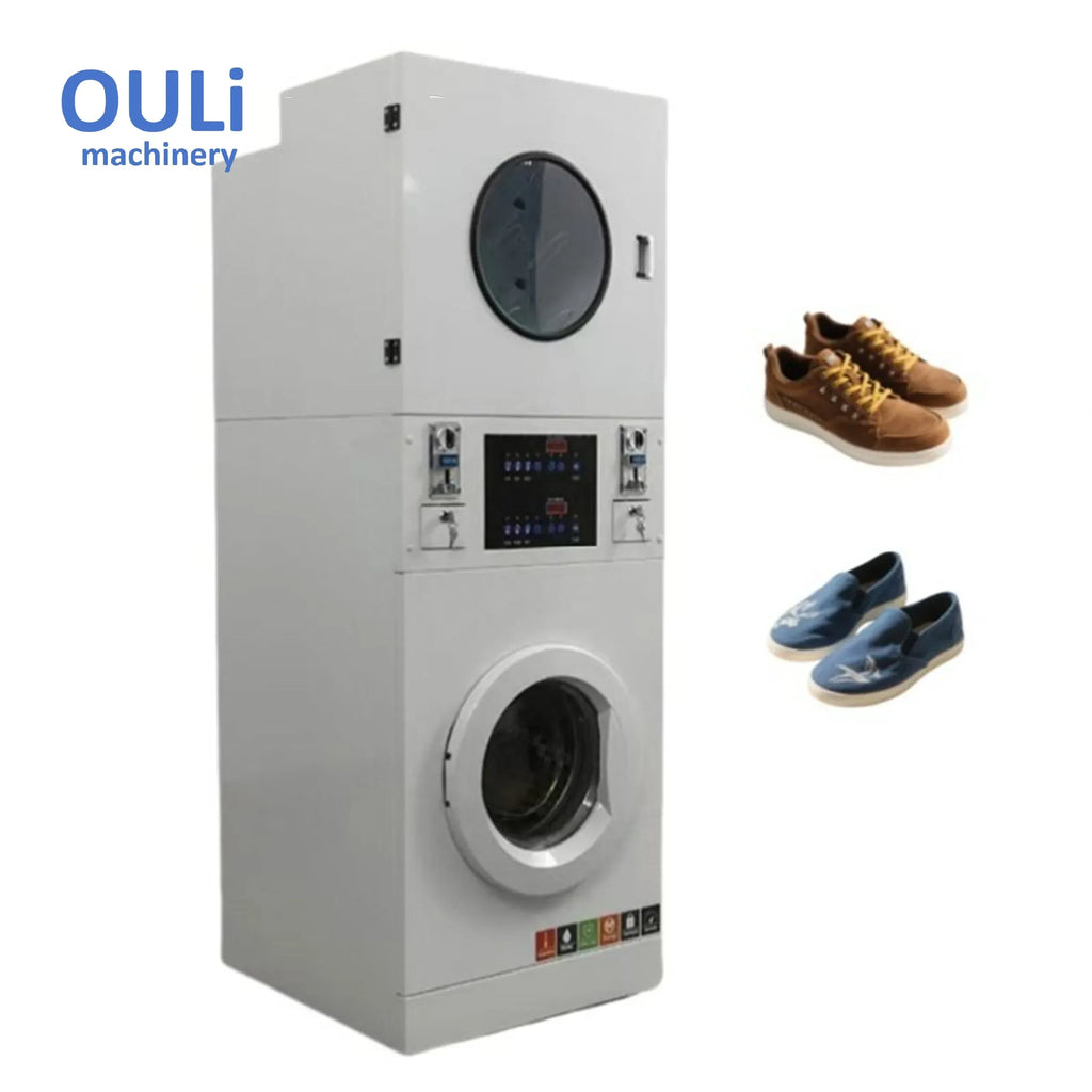 Commercial Shoe Washer and Dryer with Coin-Operated Operation