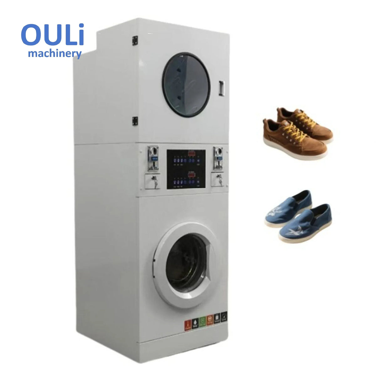 Commercial Shoe Washer and Dryer with Coin-Operated Operation