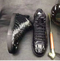 High End alligator Sneaker Men's Shoes Pure crocodile Leather Business Mens Skateboard Shoes Goodyear Luxury Wedding Shoes Men