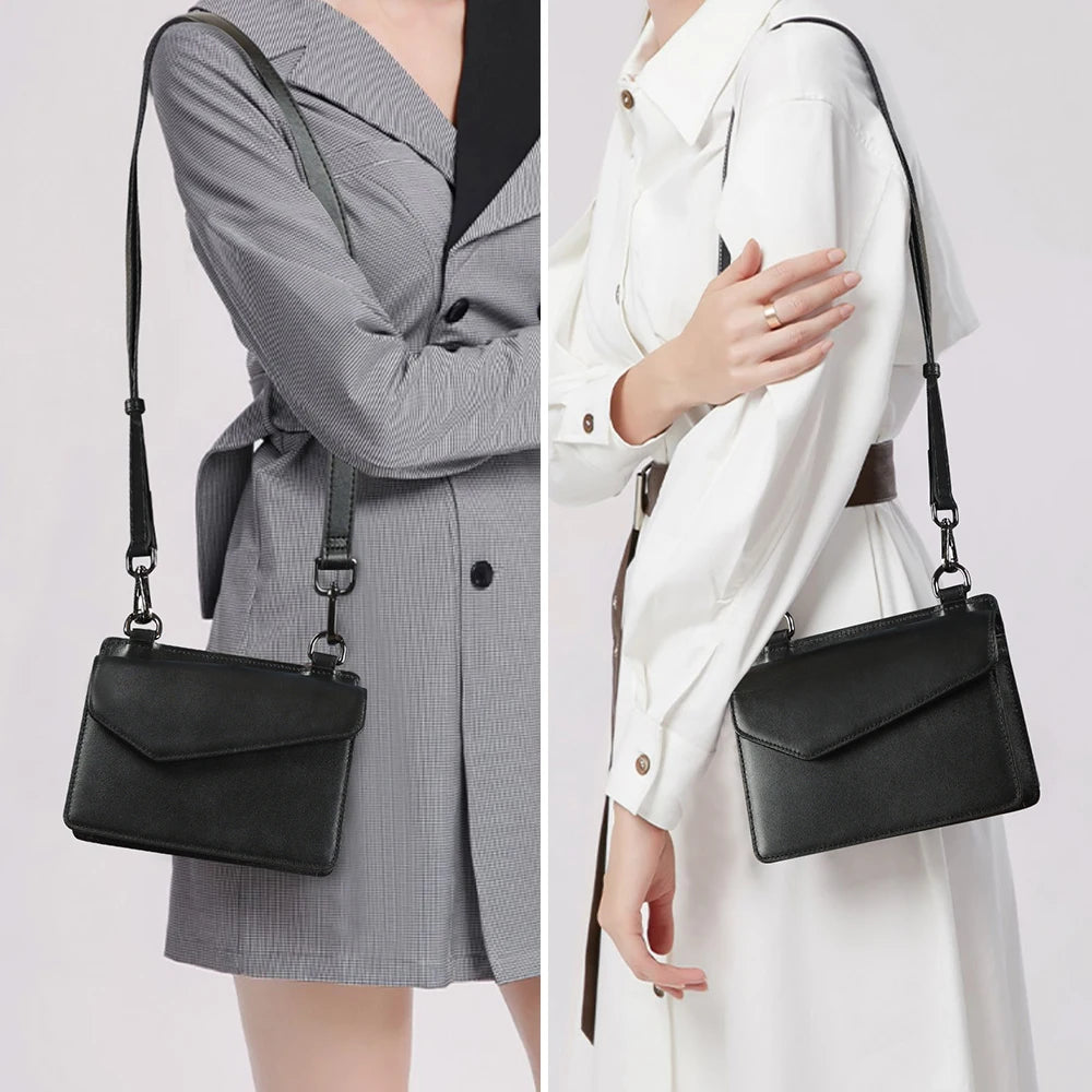 Custom Logo Luxury Waterproof Handbag Cow Leather Lady Bag Genuine Leather Crossbody Cross Body Bags Ladies Shoulder Bag