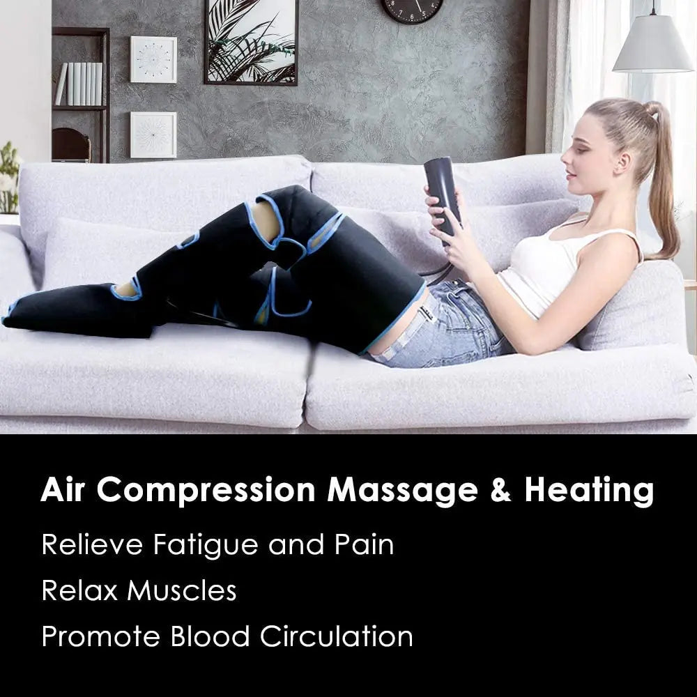 Leg Air Compression Massager with Heat Therapy for Circulation Relief Body Shaping Massage Equipment Tidesmit