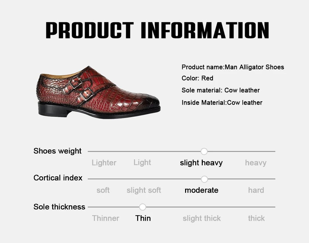 Goodyear Welt Alligator Skin Men Shoes Pure Crocodile Leather Luxury Shoes Men Premium Quality Sapato Custom Men Dress Shoes