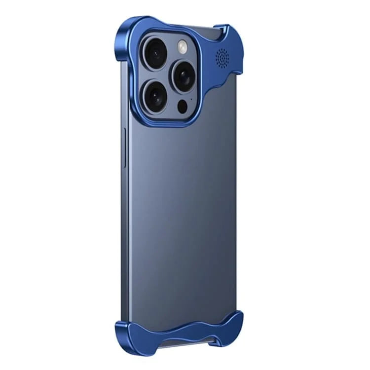 iPhone 16 Protective Shell Heat Dissipation Metal Corner Pad Screen Protector Blue PVC box Tidesmit