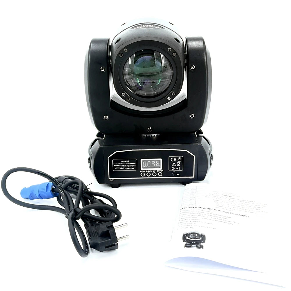 2PCS Mini LED Moving Head Light 120W Beam Spot 8 Rotating Prisms DJ DMX Bar Strobe Stage Effect