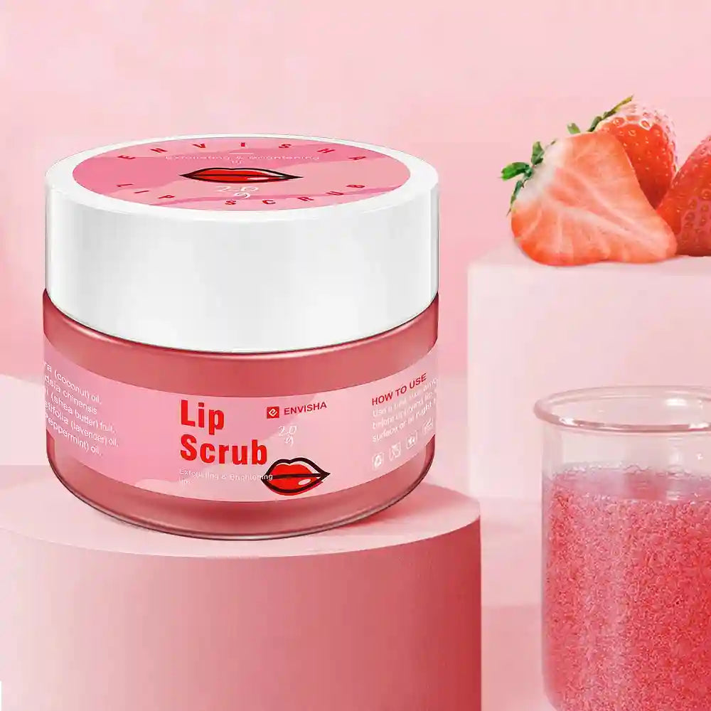 Sugar Lip Scrub Exfoliator for Smooth Lips - Organic Mint by Tidesmit Lip Care Tidesmit