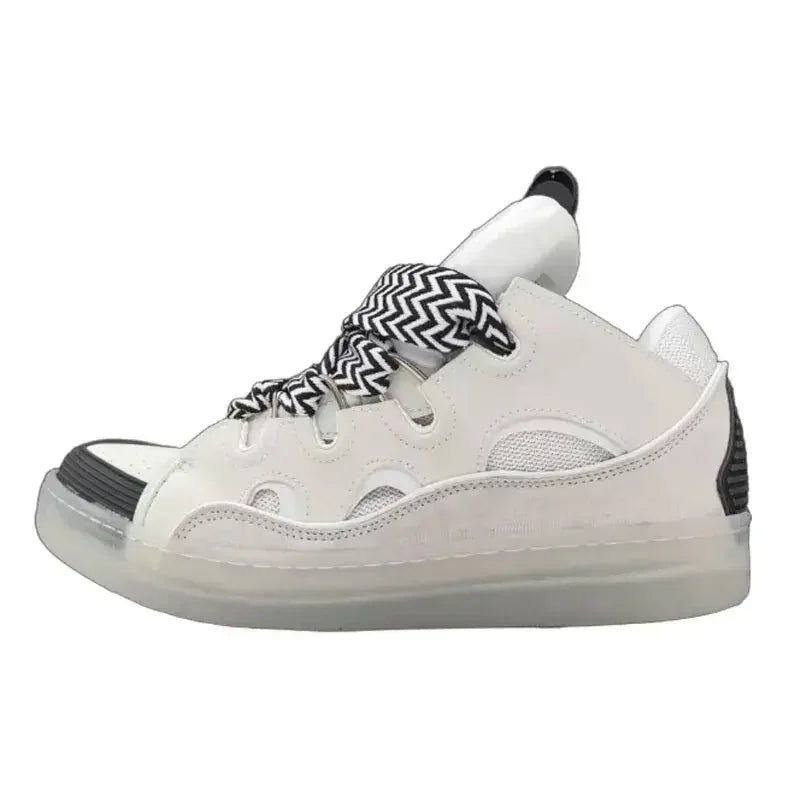 Designer Brand Luxury Casual Shoes Mens Women Embossed Leather Sneakers Calfskin Stripe Stretch Cotton Lace-up Low Rubber