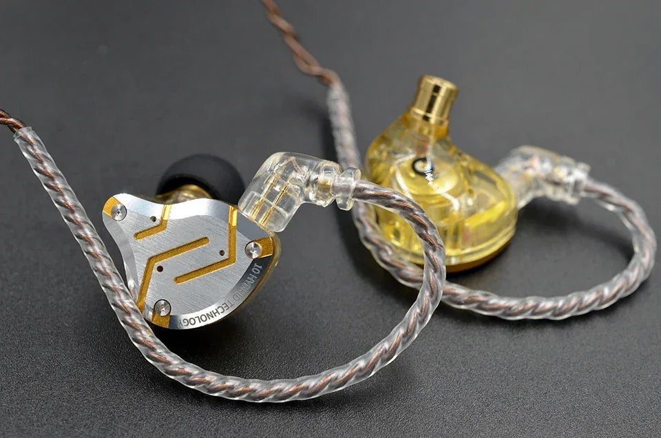 KZ ZS10 Pro 5-Driver Hybrid HiFi Wired Earbuds by Tidesmit Tidesmit
