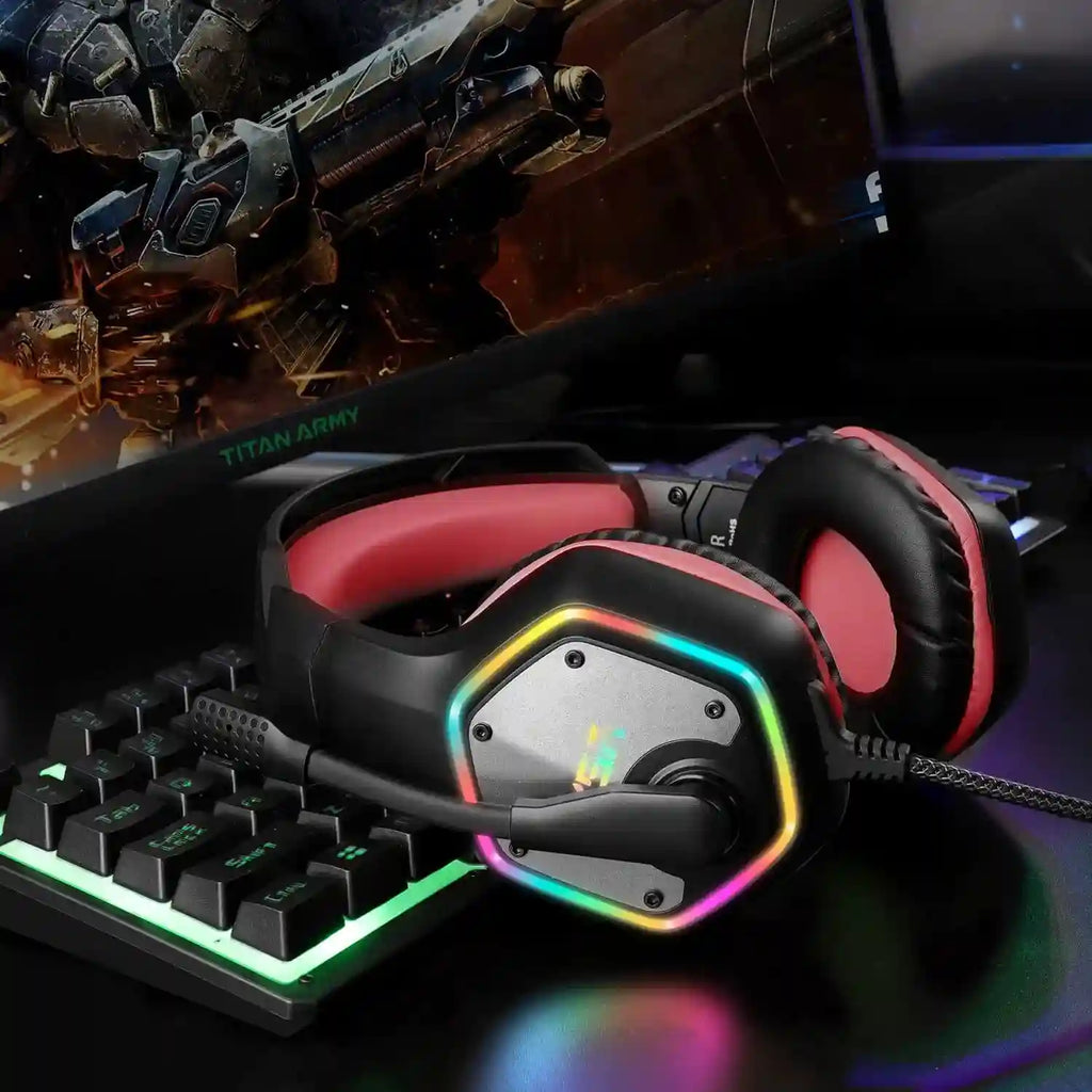 Wireless Gaming Headset with Mic - 7.1 Surround Sound for PC and PS5 Tidesmit