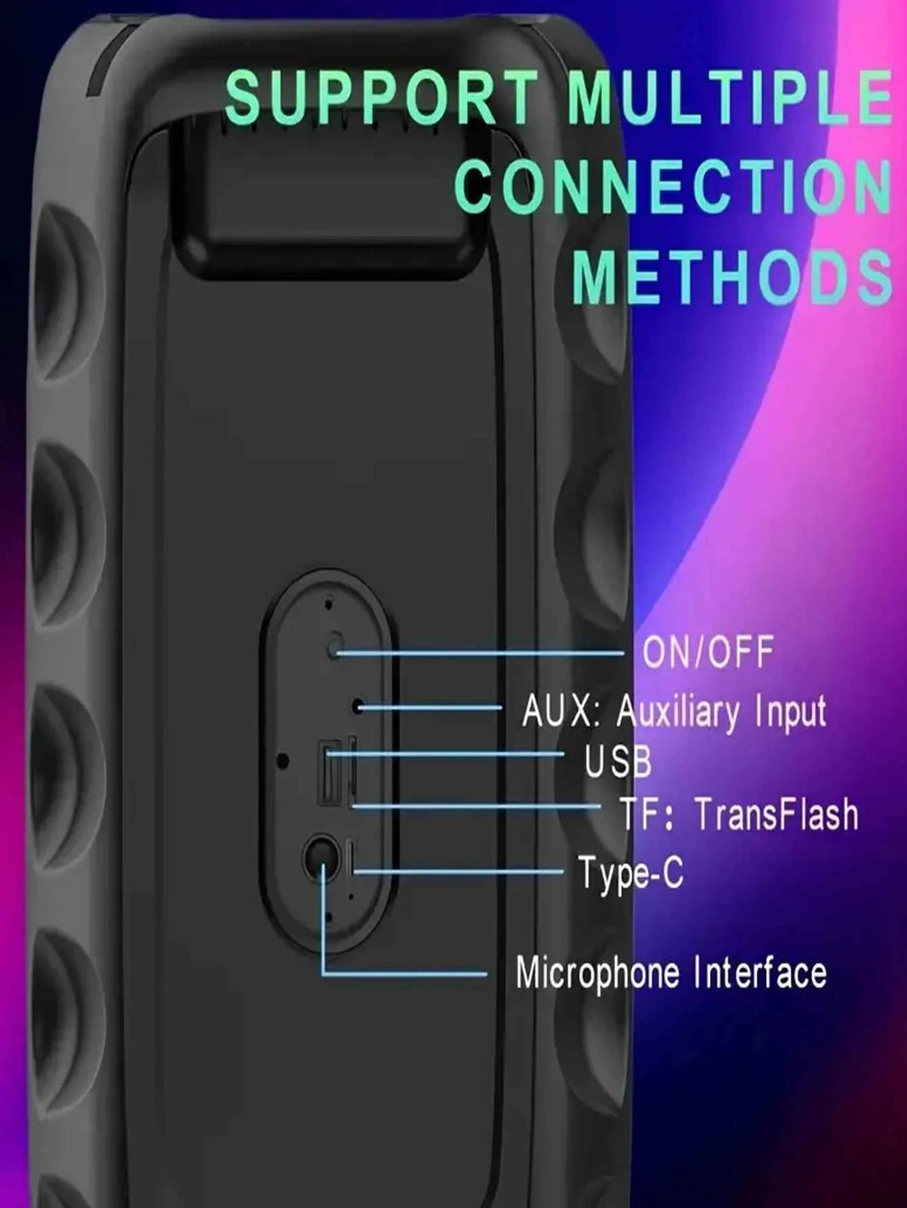 HY3317 portable Altavoz De Karaoke Big Speakers Outdoor DJ Party Dual 4 Inch Bluetooh Speaker With Mic for Family Ktv My Store