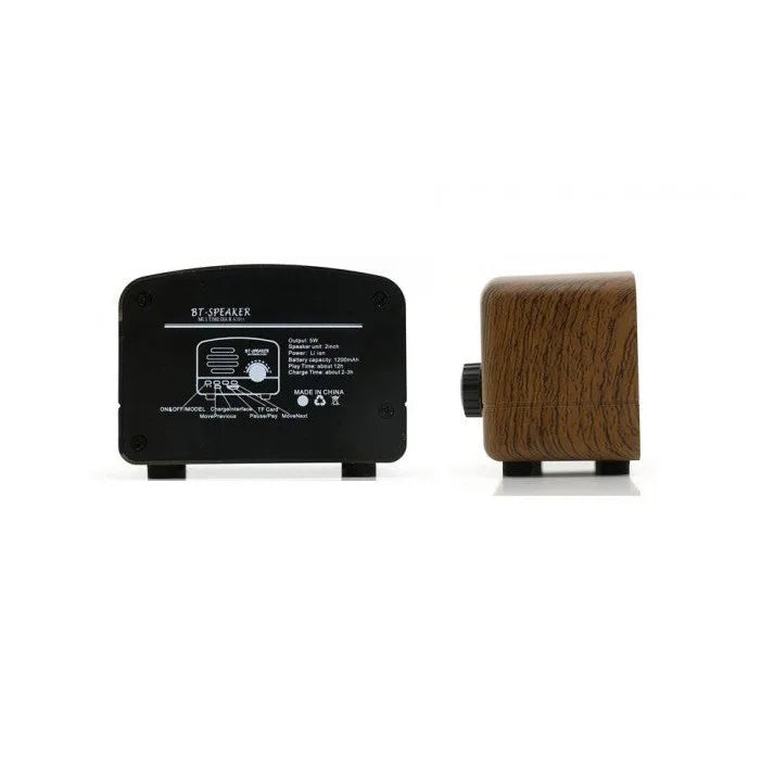 Bluetooth Speaker -Hot Selling Portable New Retro Walnut Wooden Multimedia Mini Subwoofer Wireless Blue-tooth Music Speaker