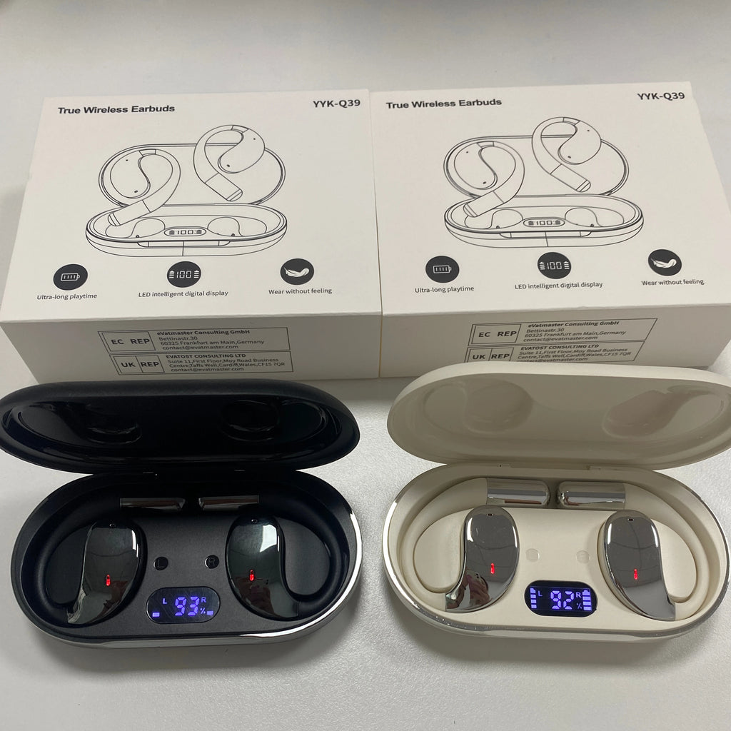 YYK-Q39 Open Ear Hook Sports Earphones 14.2mm Large Dynamic Coil Wireless Earbuds with Super Bass and ENC Call Noise Cancelling Tidesmit