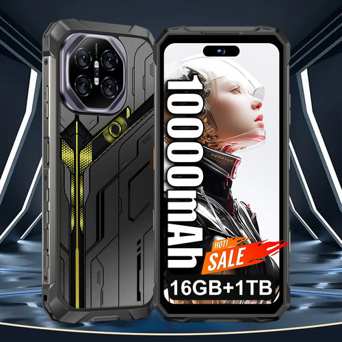 Tidesmit X27 Ultra 5G side view showing 7.2 inch display and durable shockproof waterproof design