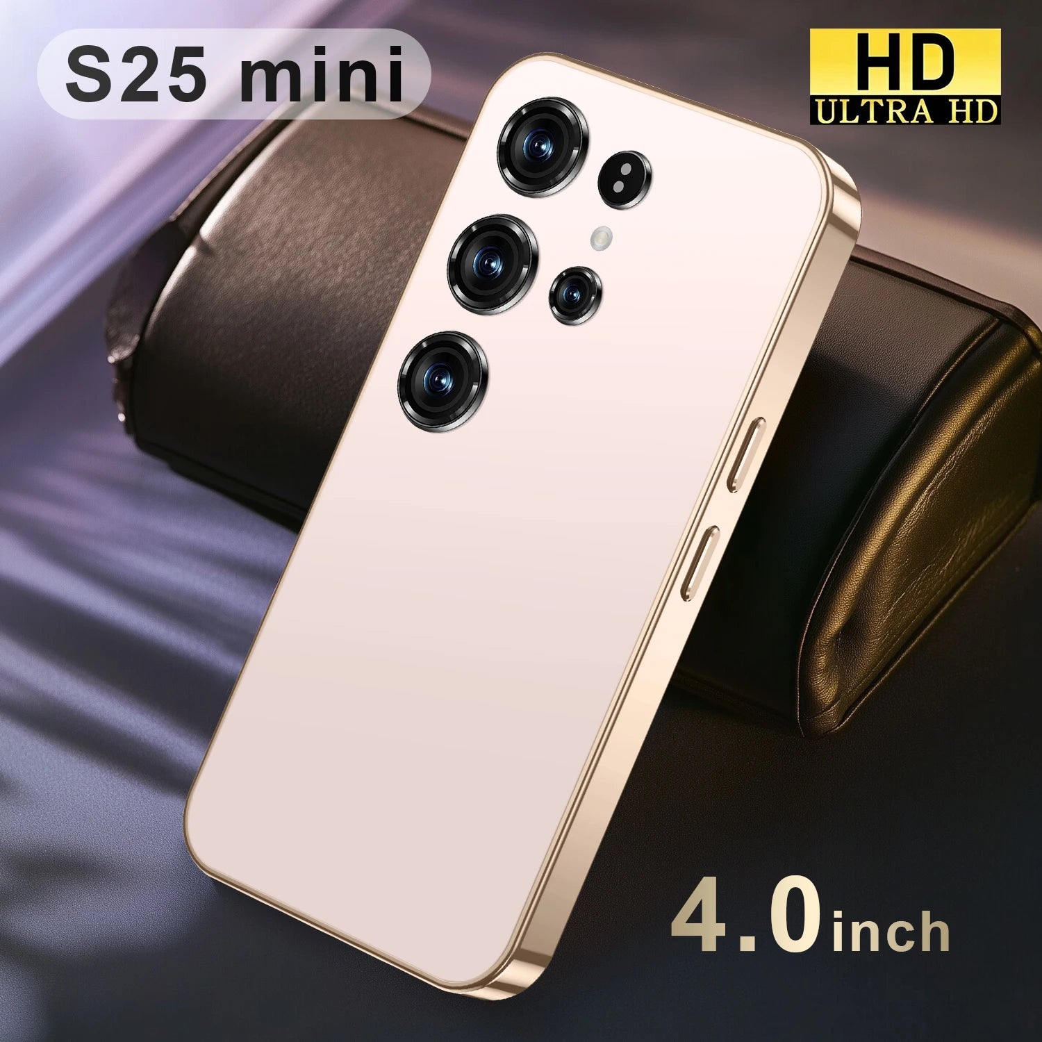 Mini Android Smartphone 4GB/64GB HD Unlocked - Dual SIM Device Gold 4 G Tidesmit