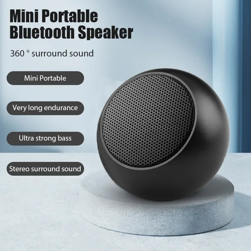 Bluetooth Speaker -Popular Wireless BT Speaker M3 Super Mini Multi Function Outdoor Sports Portable Round Small Steel Cannon Speakers