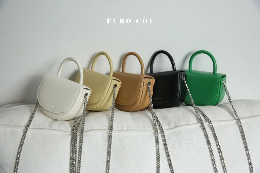 High Quality Cowhide Leather Evening Clutch with Microfiber Lining Small Top Handle Tote Bag for Party Wedding B1152