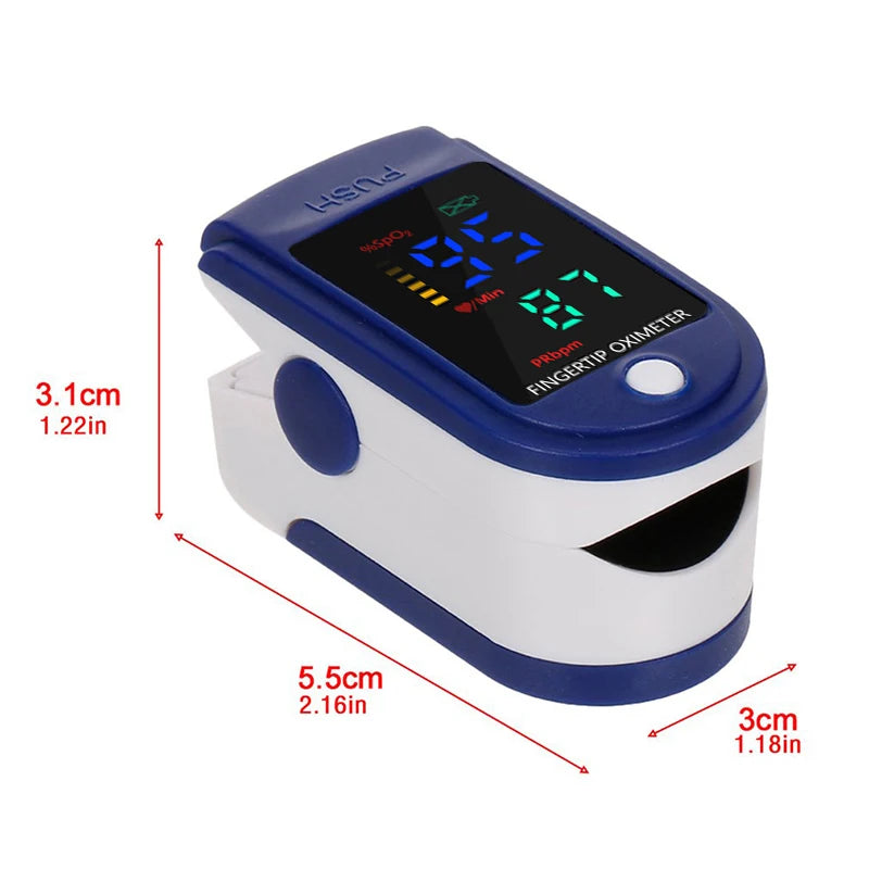 Oximetro monitor Fingertip Oxygen Saturation Detector Medical Pulse Oximeter Clip Health Heart Rate Oximetry LED