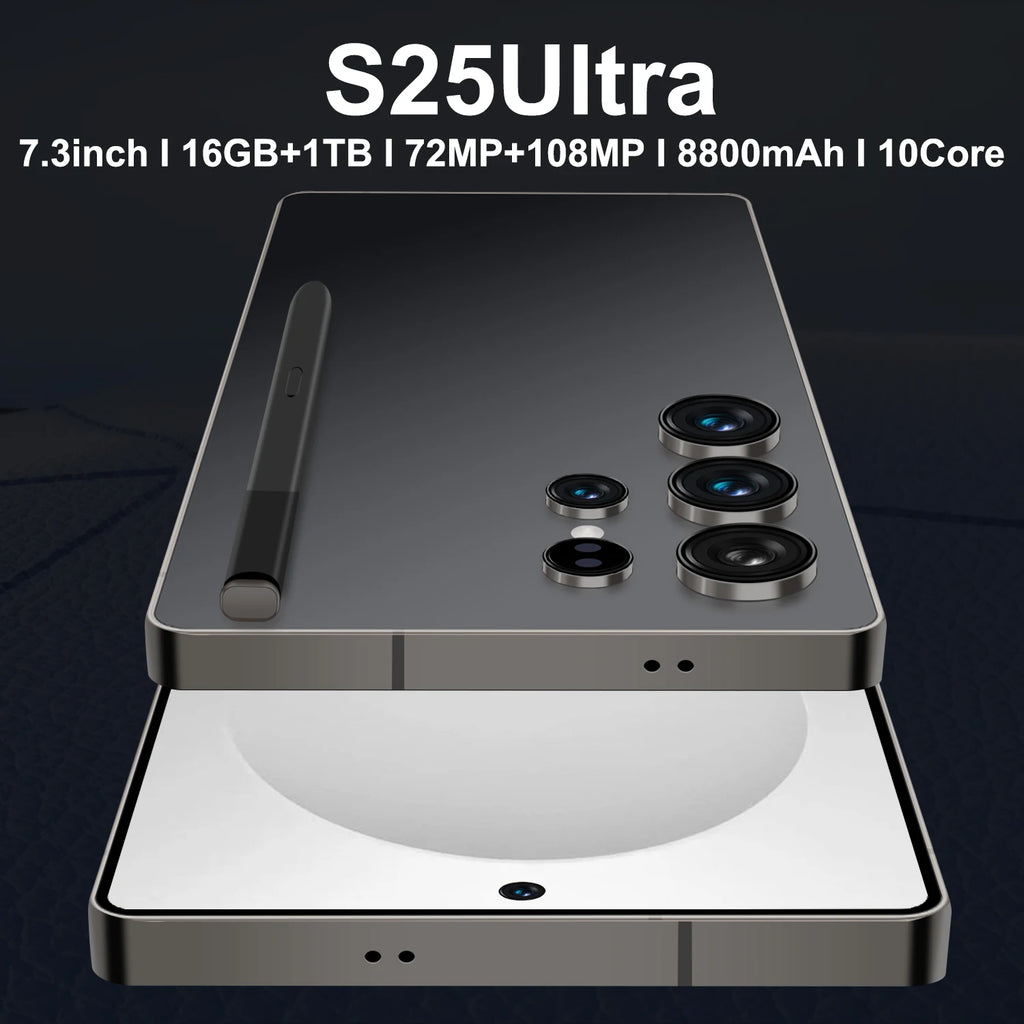 5G Smartphone S25 Ultra 7" AMOLED 16GB RAM 1TB Storage Unlocked Tidesmit