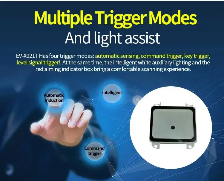 RS232 USB TTL 2D Barcode Scanner Module Embedded mini size scanning module Automatic intelligent sensitive sensing 2D QR reader