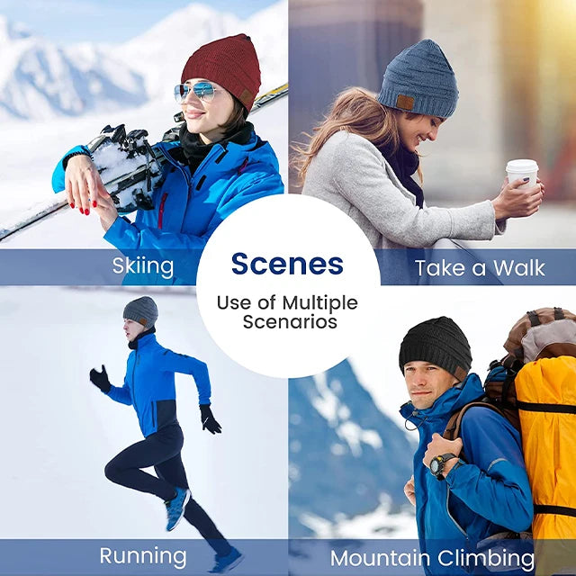 2023 Factory Fashion Winter Warm Bt Smart Beanie Custom Music Hat With Wireless Music Headphone Tidesmit