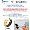SHR Health Care Ring Smart AI Analysis Heart Rate Sleep Activity Multisports GPS Fitness Tracker Smartring APP Smart Ring 2025 Gold K3 Tidesmit