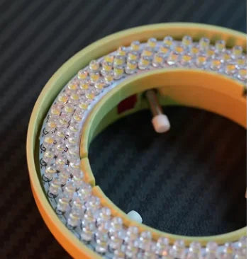 YCS Adjustable 144 LED Ring Light Illuminator Lamp Industry Stereo Microscope Lens Camera Magnifier 110V-240V Mobile Phones Tidesmit