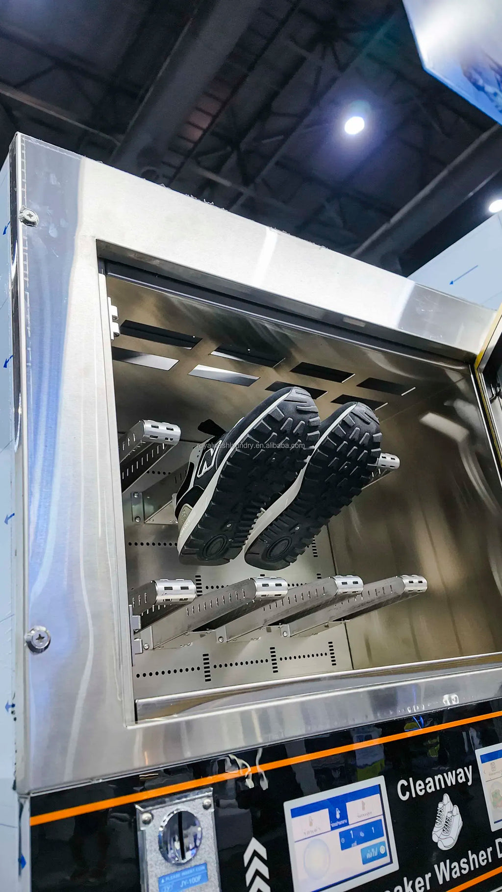 Commercial Shoe Washer Dryer Combo with Stainless Steel Touch Screen