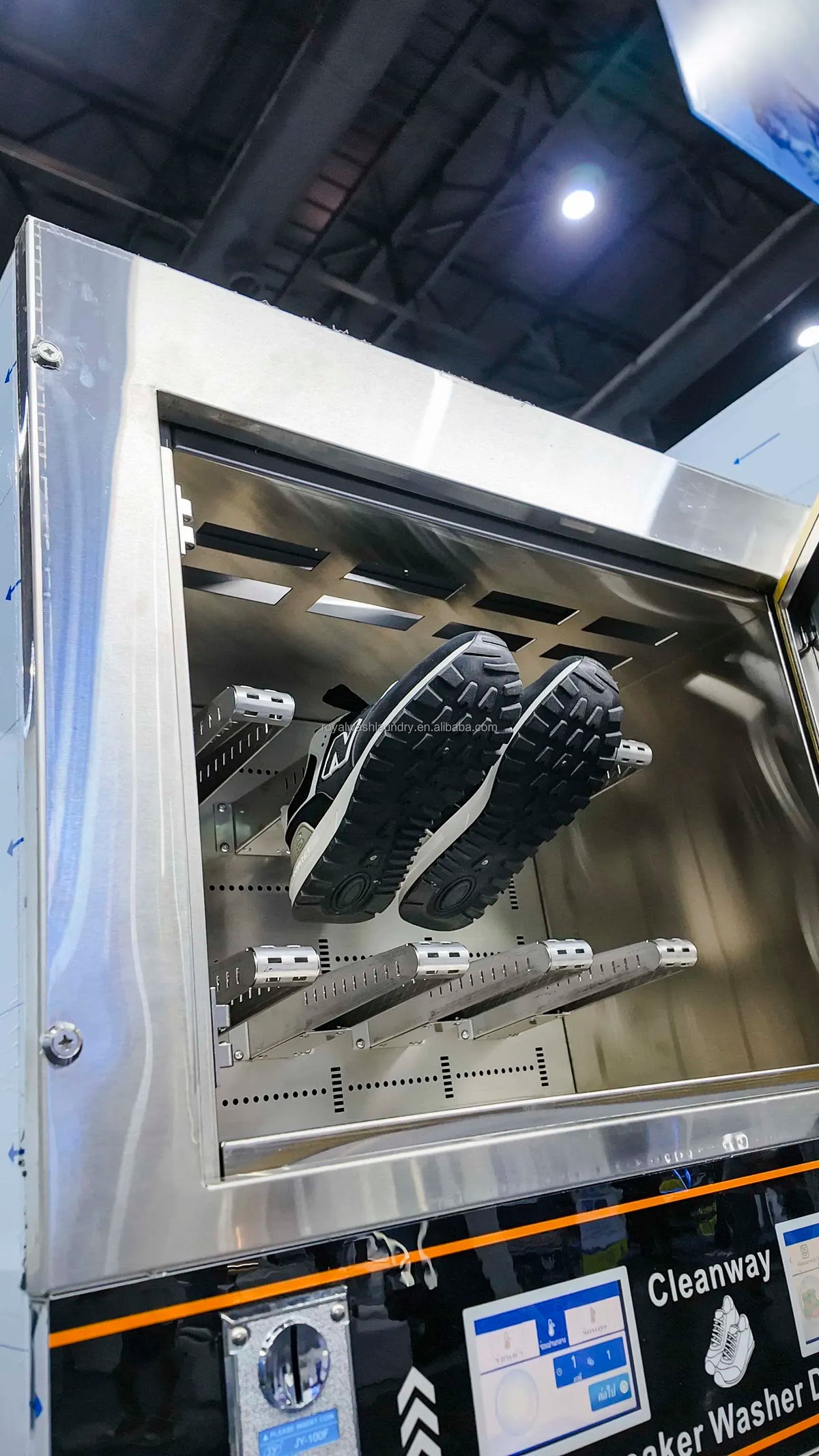 Commercial Shoe Washer Dryer Combo with Stainless Steel Touch Screen