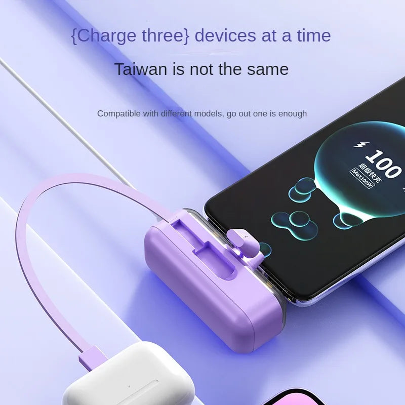 Power bank charger-Mini Capsule Power Bank 3000 5000mah Led Display Battery Pack Charger Compact Powerbank Transparent Design Mini Key Chain Tidesmit