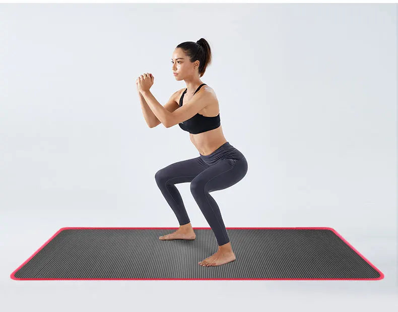 10mm Yoga Mat Extra Thick 1830*610mm NRB Non-slip Pillow Mat For Men Women Fitness Tasteless Gym Exercise Pads Pilates Yoga Mat