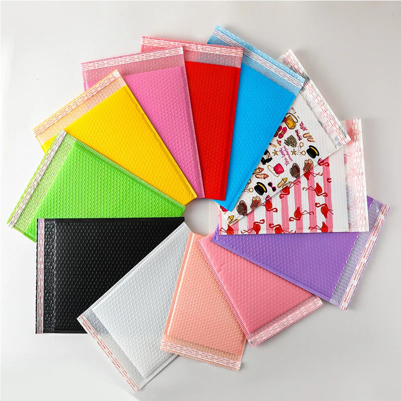 Custom logo Bubble Mailers Eco Friendly Color Shipping Packaging Bag Poly Bubble Mailer Jewelry Packaging Padded Envelope
