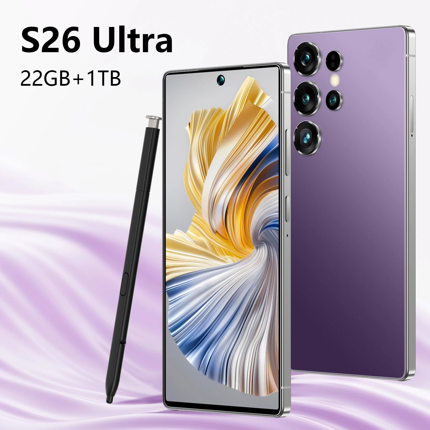 S26 Ultra 5G Smartphone 22GB RAM 1TB Storage - Unlocked Dual SIM Tidesmit