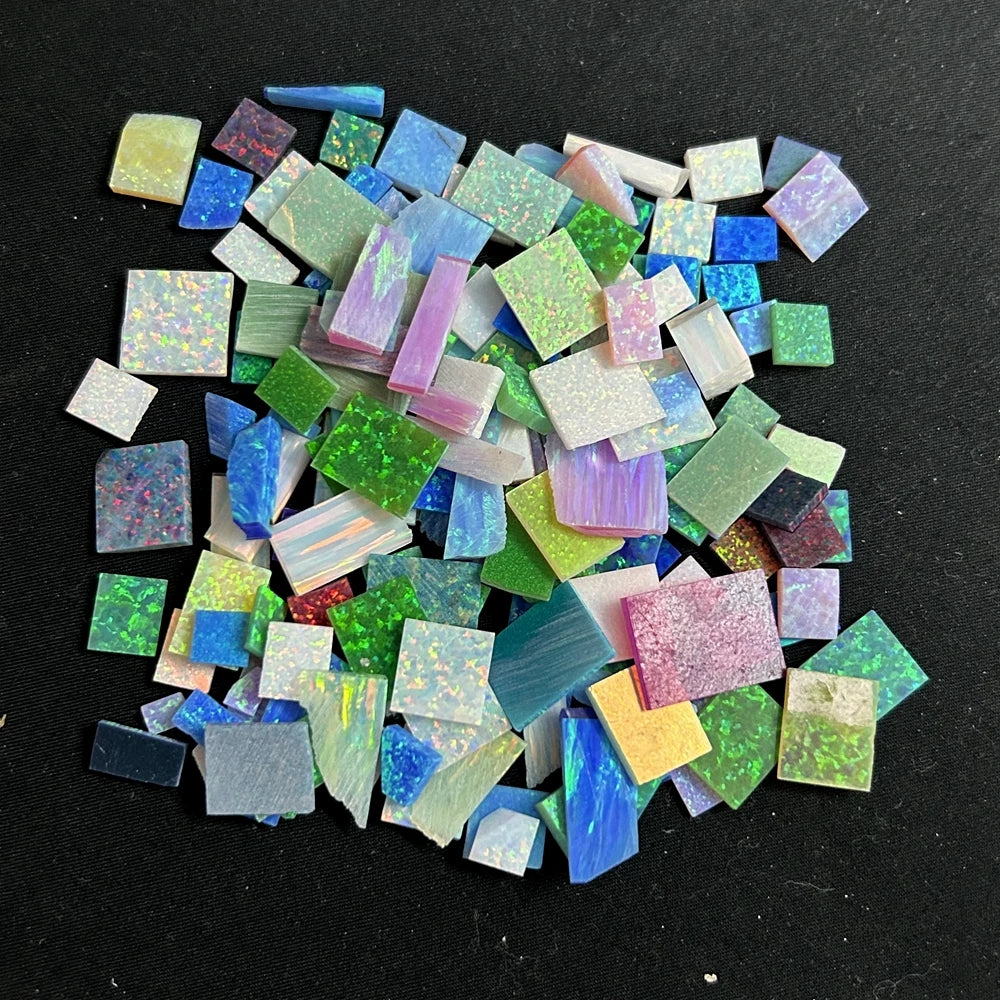 Lab Grown Gemstone Fire Opal Scraps Leftover Material Raw Opal Rough