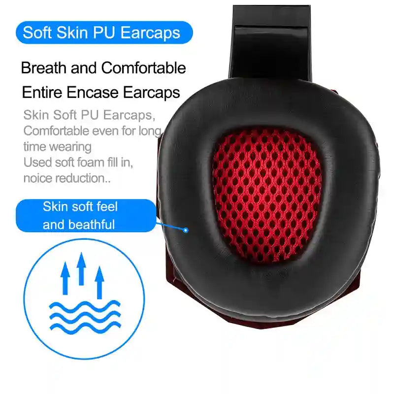 Wired Gaming Headset with Microphone - 7.1 Surround Sound for PC and PS5 Tidesmit