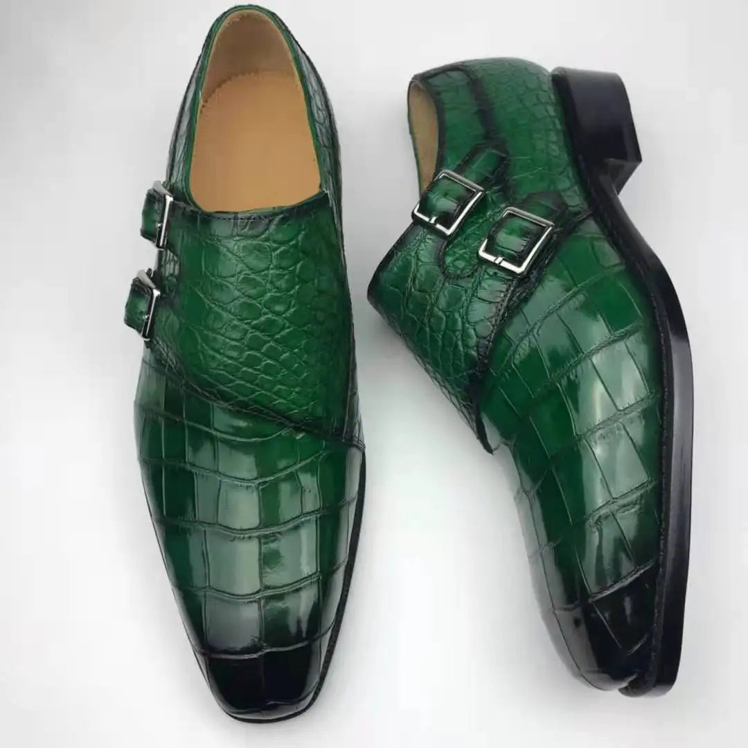 Goodyear Welt Alligator Skin Men Shoes Pure Crocodile Leather Luxury Shoes Men Premium Quality Sapato Custom Men Dress Shoes