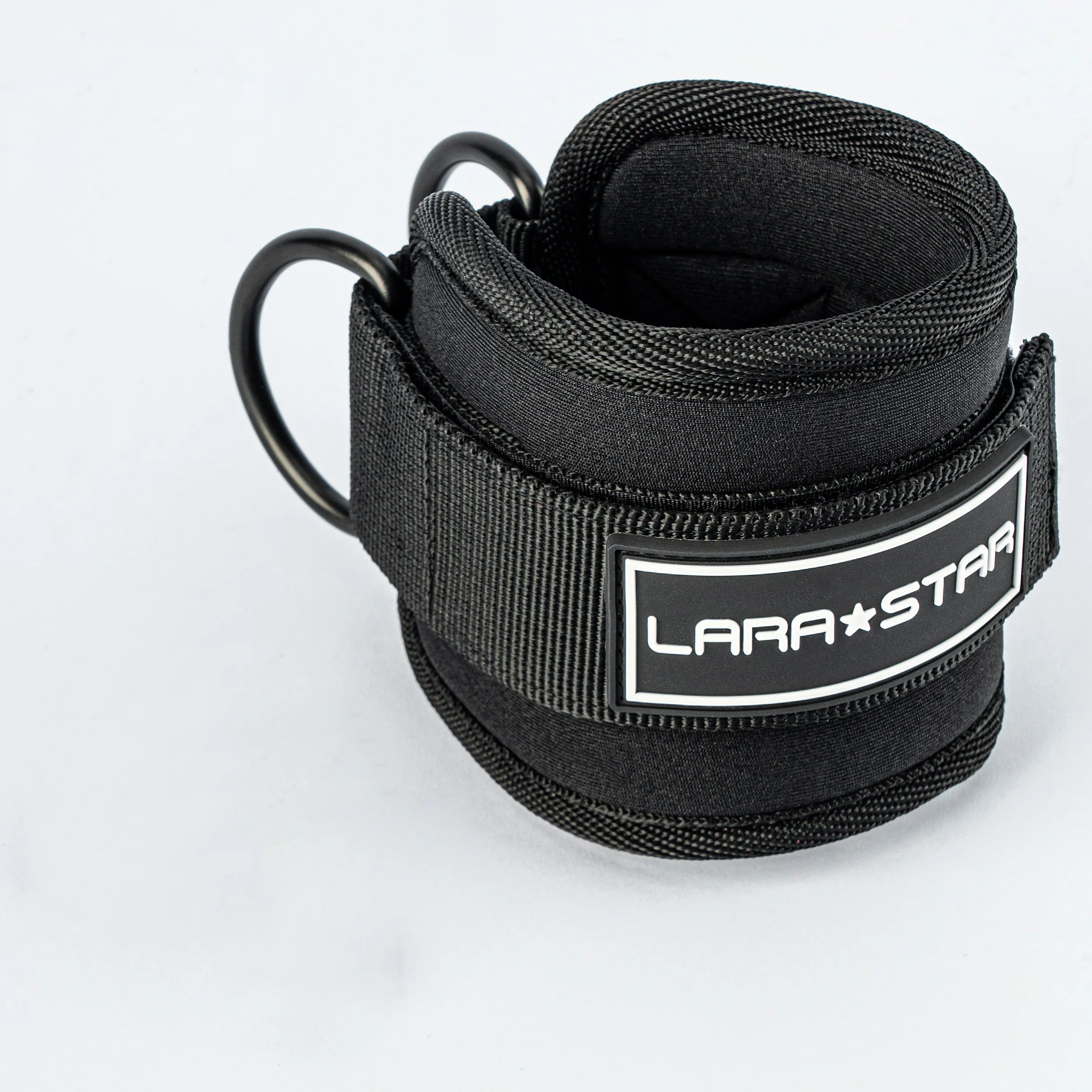 LS0124 Gym Accessories Bodybuilding Gym Ankle Straps Wraps for Cable Machine Neoprene Padded Gymnastics Ankle Cuffs Production Black One Size Tidesmit