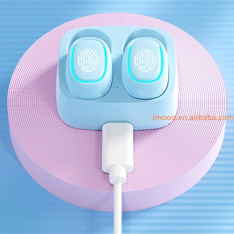 Factory Price Wireless Earbuds Touch Light Mini 40mA Earplugs Anti-Sweat HD Sound Quality Stereo Universal Headset Earphone Tidesmit