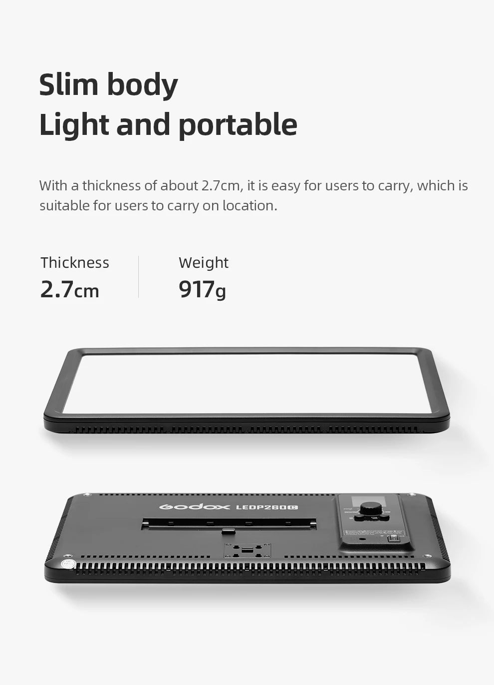 LED Video Light Panel 30W | Adjustable Color Temp Lighting Kit Tidesmit