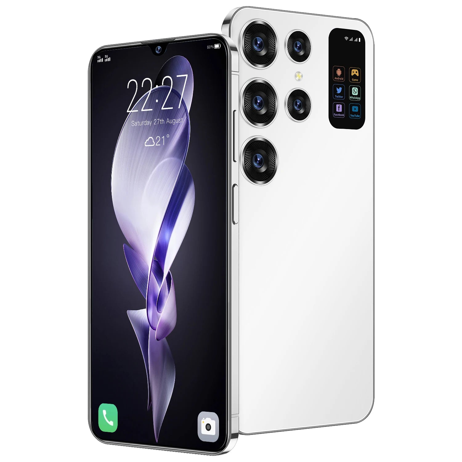 Best Selling S26 Ultra 16GB+1TB Smart Android 5G Dual SIM 3G/4G Dual Standby Unlocked HD Smartphone 108MP Rear Camera Decacore - Tidesmit