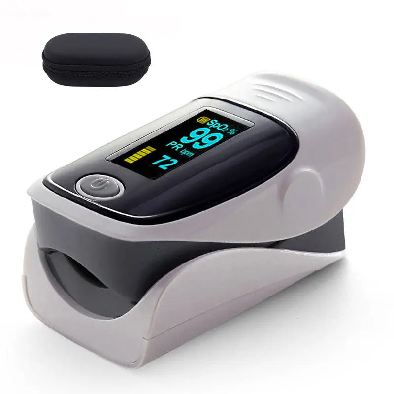 JYHealth Digital finger pulse oximeter OLED medical pulsioximetro SPO2 PR PI health alarm Fingertip oximetro de dedo with case