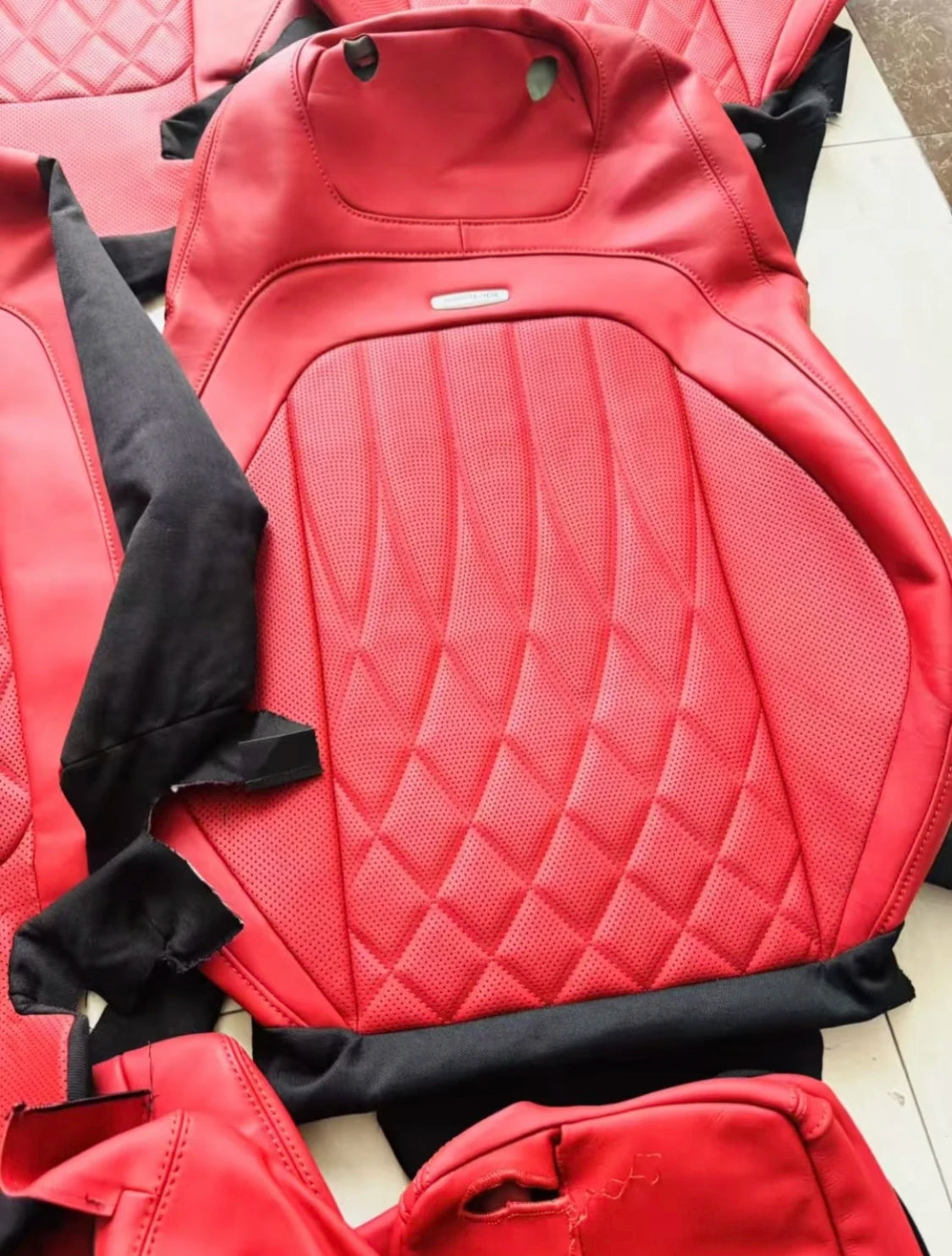 Premium Leather Seat Covers Fit for Mercedes GLA GLB GLC GLE GLS Custom Fit Car Interior Accessories