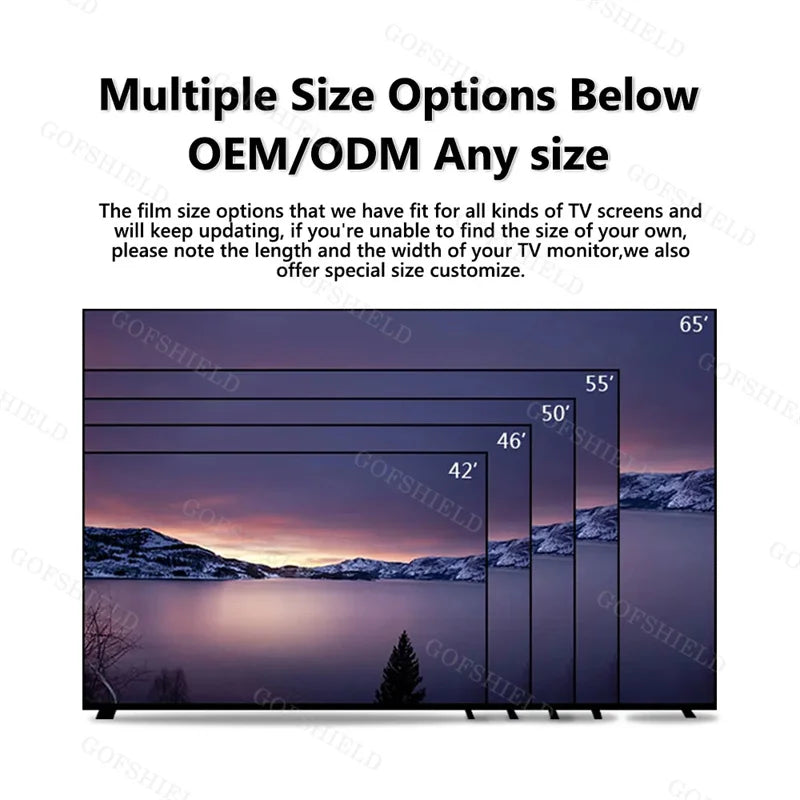 Super Clear Anti Blue Light Protective Film Anti UV Reduce Eye Fatigue Protection Screen Protector for MobilePhone/Tablet/Laptop Tidesmit